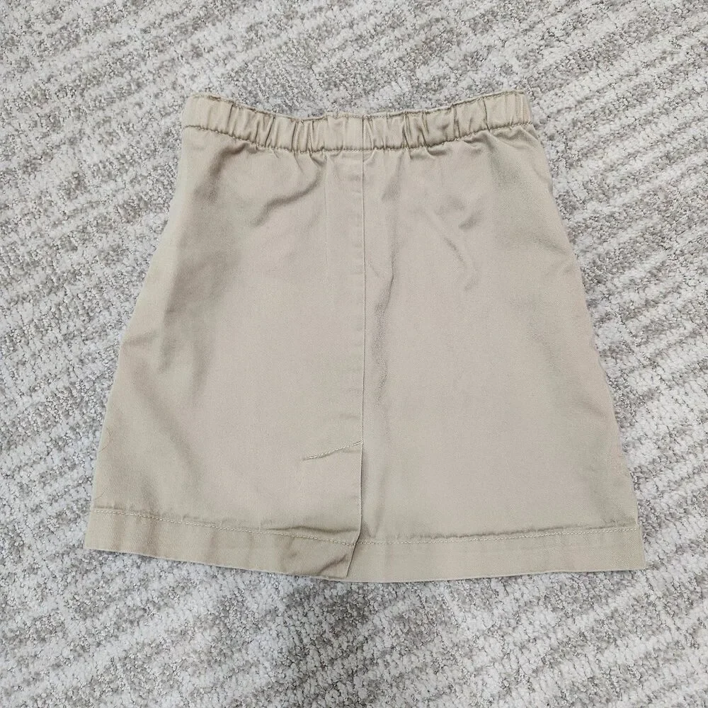 Lands End girls uniform khaki skort size 6 short